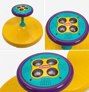 Vintage Playskool Sit N Spin Music And Lights Sounds Tonka Works Toddler toy